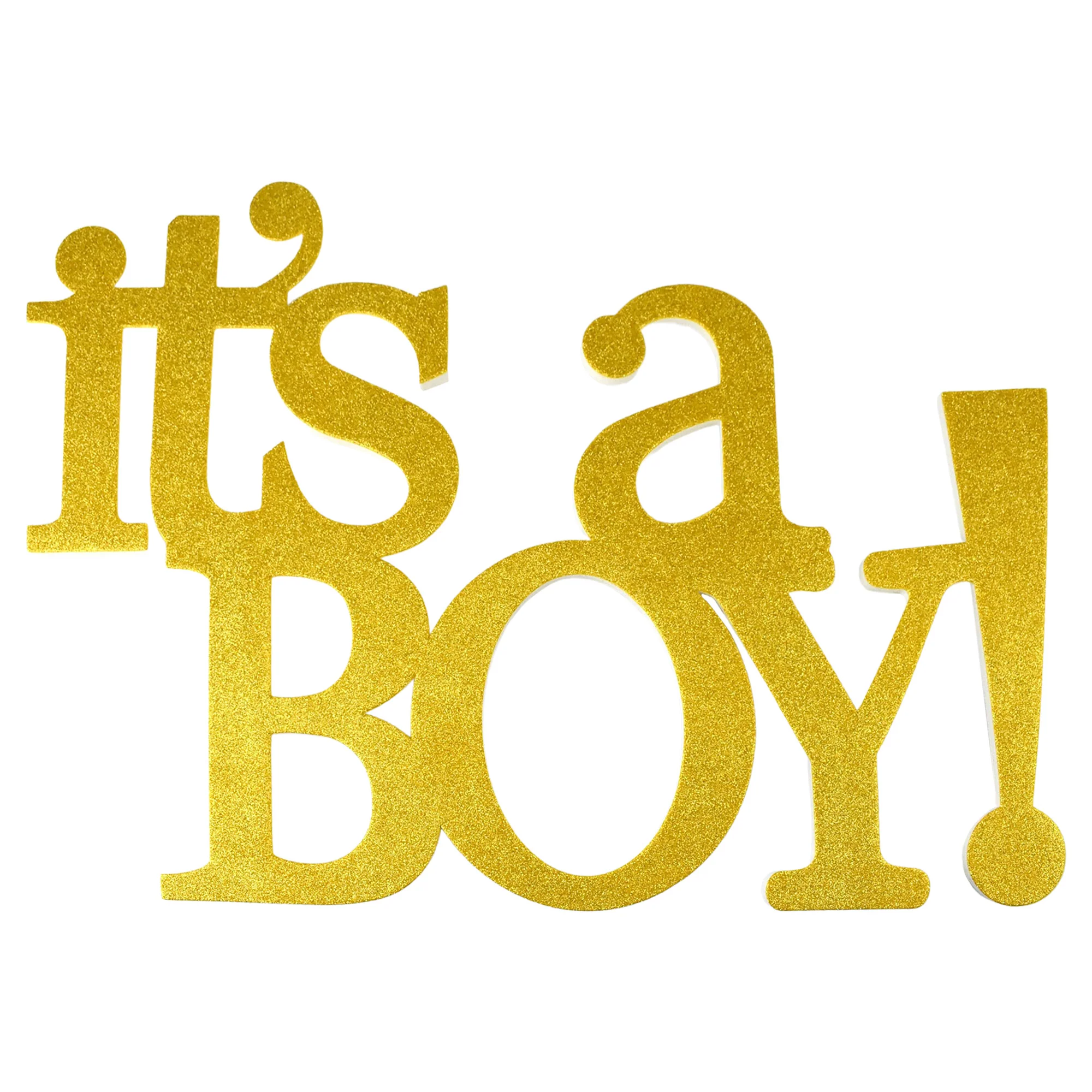 It's a Boy Glittered EVA Foam Decoration, 22-3/4-inch - Image 3