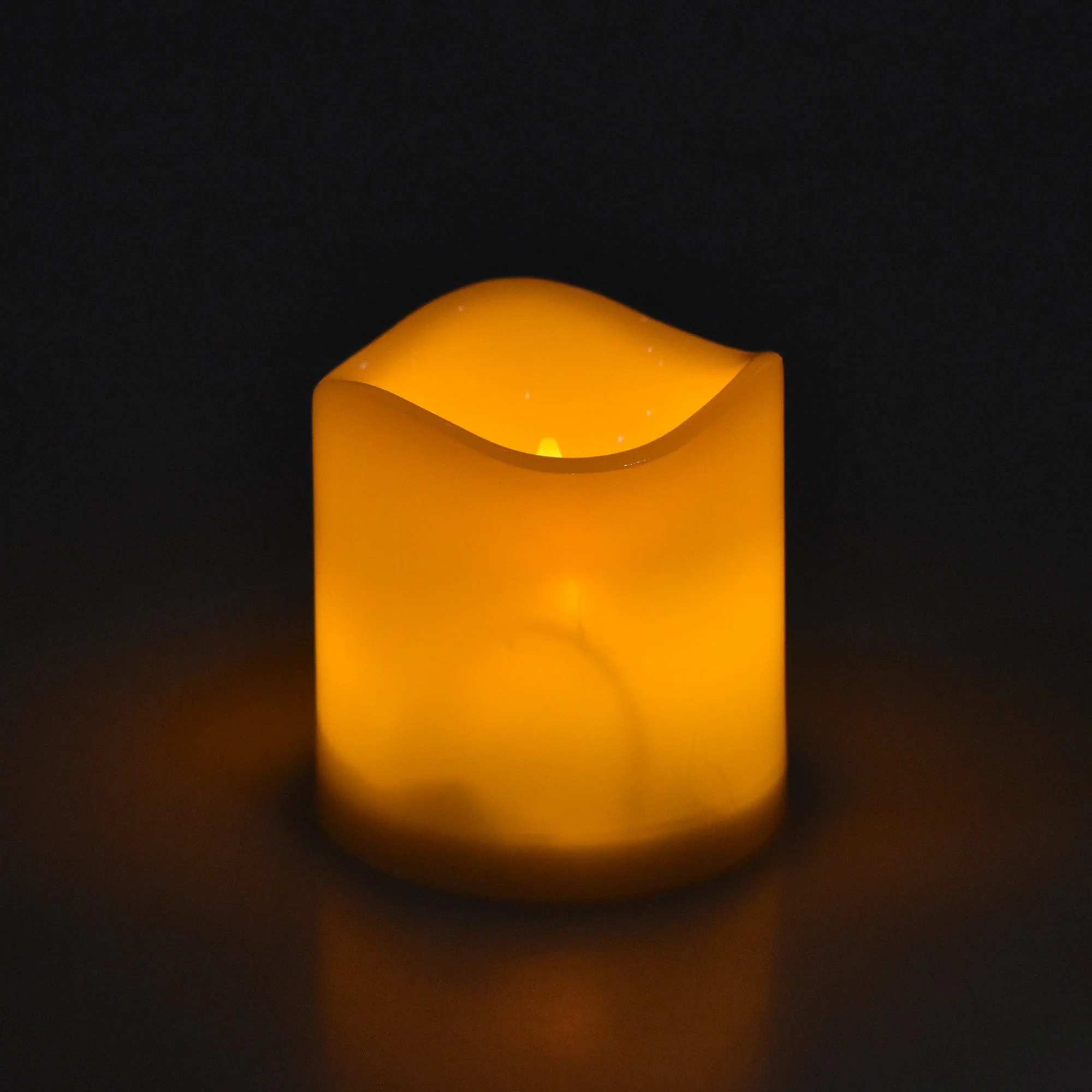 LED Plastic Flickering Flame Candle, 3-Inch - Image 2