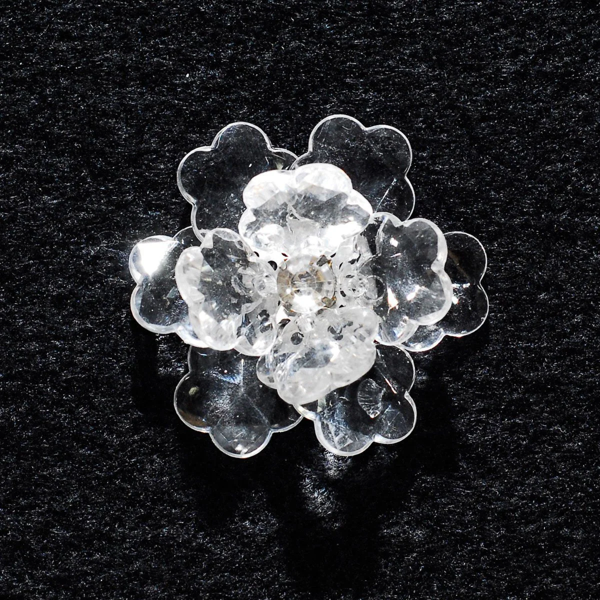 Flower Lotus Crystal, Shredded Edge, 1-3/4-inch, 6-Piece - Image 5