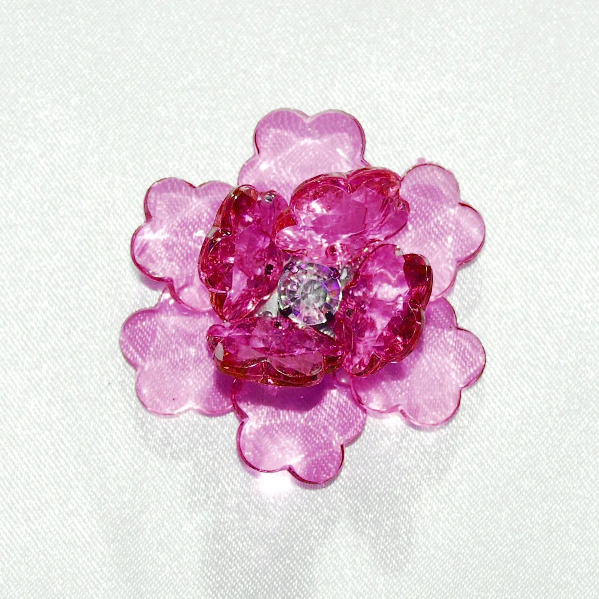 Flower Lotus Crystal, Shredded Edge, 1-3/4-inch, 6-Piece - Image 7