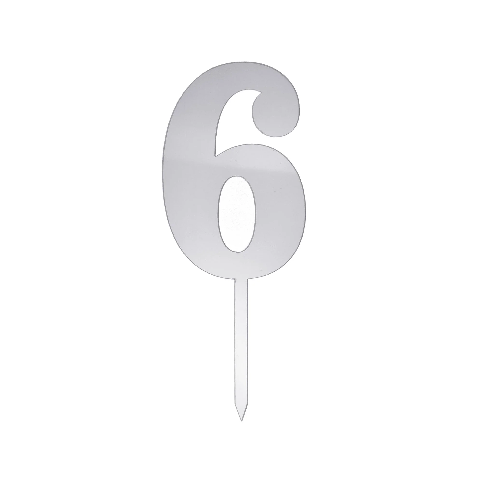 Metallic Acrylic Cake Topper Numbers, 4-1/2-inch - Image 17