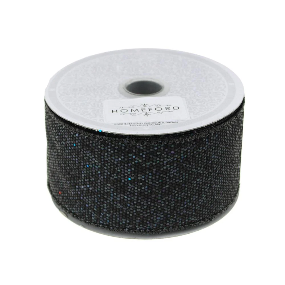 Metallic Disco Bling Christmas Ribbon, 2-Inch, 10 Yards - Image 2