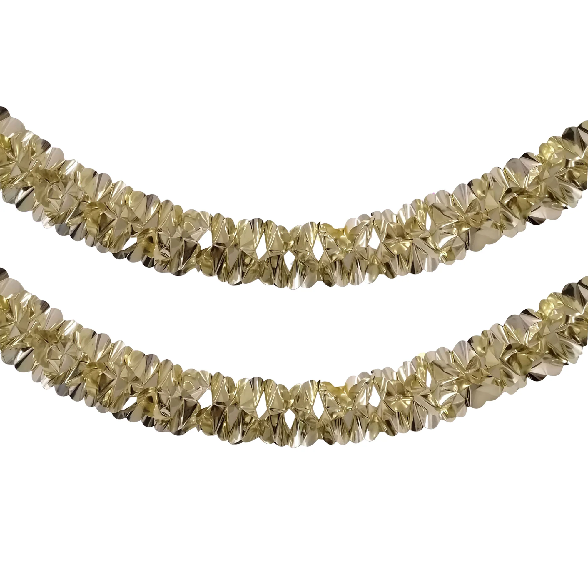 Metallic Floral Foil Garland, 6-1/4-Inch, 12-Feet - Image 4