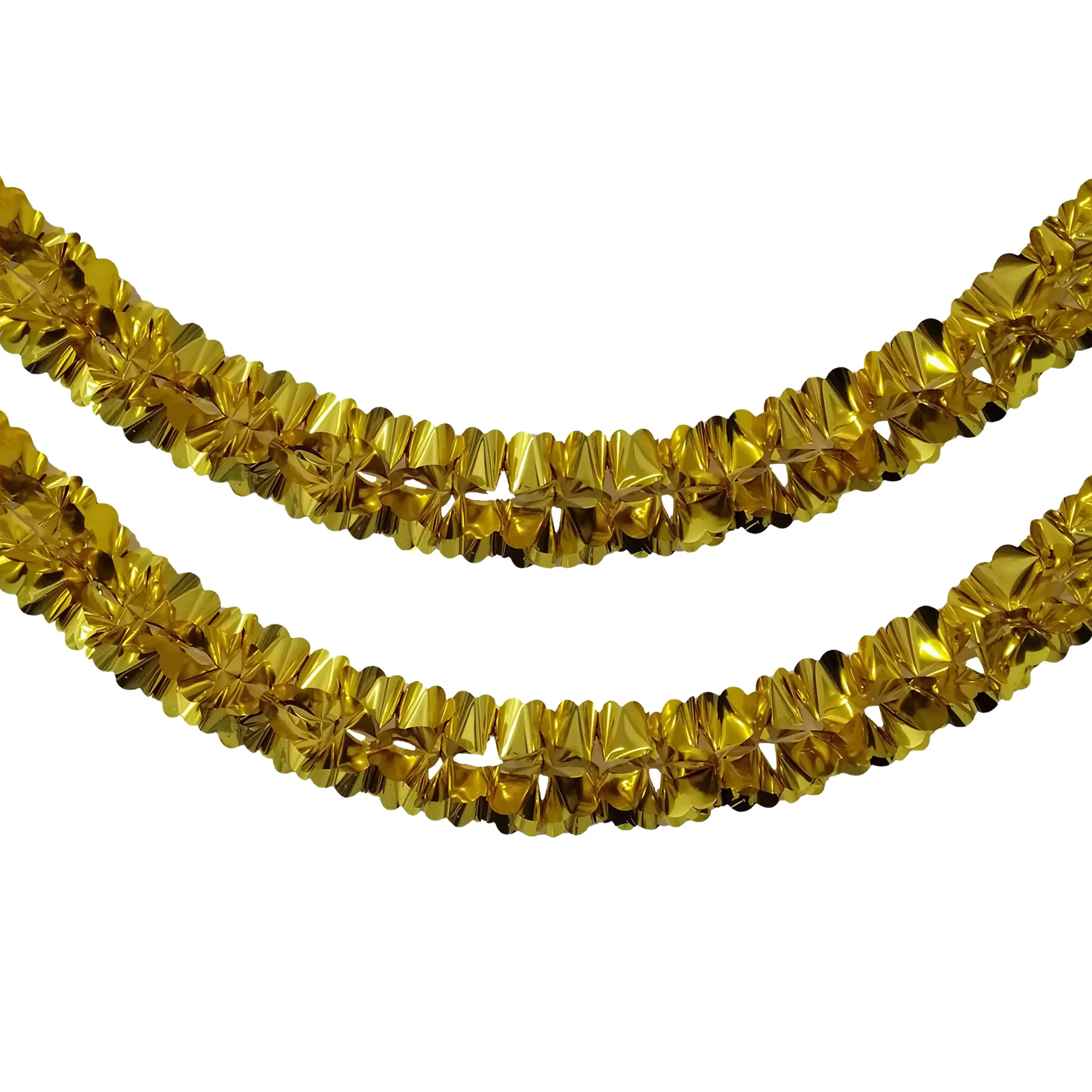 Metallic Floral Foil Garland, 6-1/4-Inch, 12-Feet - Image 7