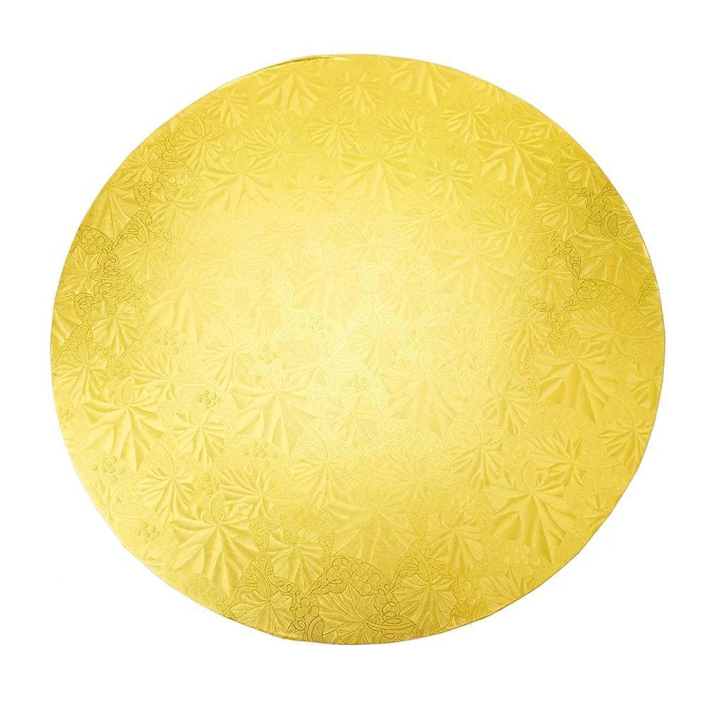Metallic Round Textured Cake Board Circles, 14-Inch, 5-Count - Image 2