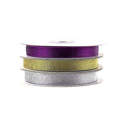 Metallic Taffeta Christmas Ribbons, 25-yard - Image 2