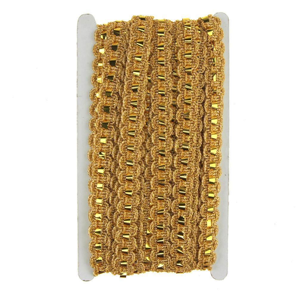 Metallic Waved Trim with Cellophane Center, 18mm, 15-Yards - Image 3