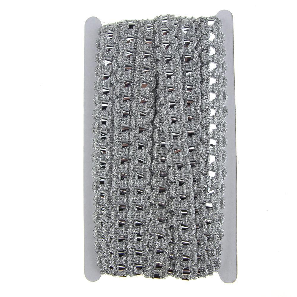 Metallic Waved Trim with Cellophane Center, 18mm, 15-Yards - Image 4