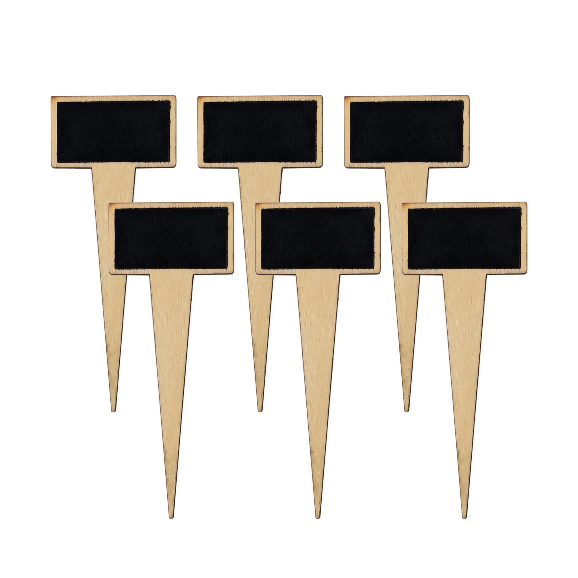 Mini Chalkboard Wood Stakes, Rectangle, 1-3/4-inch, 6-pack - Image 2