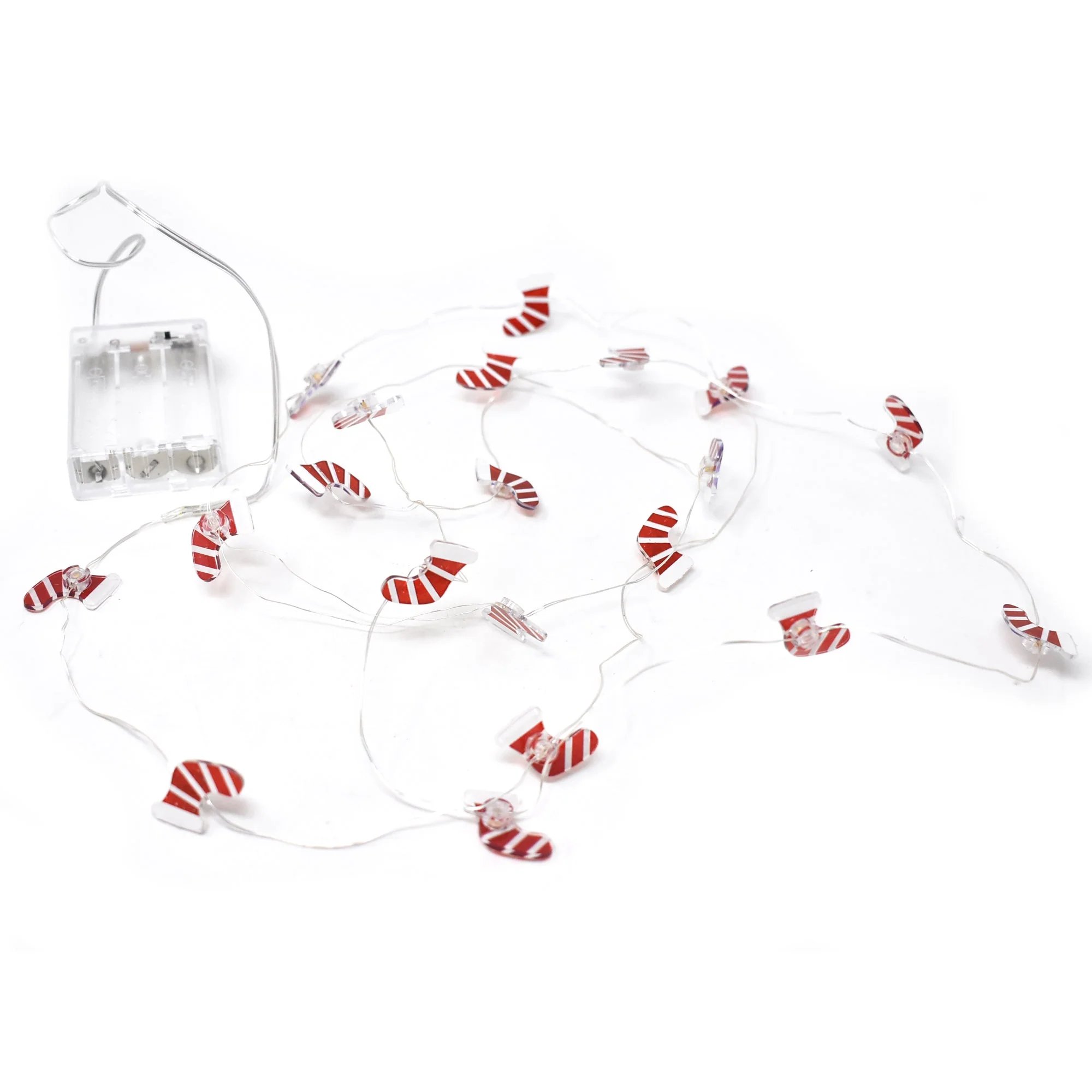 Mini Christmas Stocking Lights Garland, 1-Inch, 5-Feet