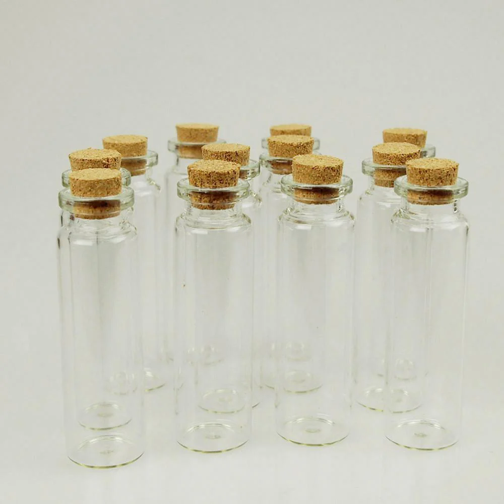 Mini Corked Glass Tube Vial Bottles, 12-count - Image 5
