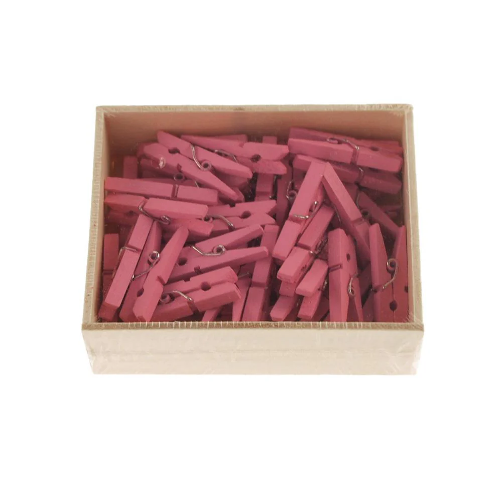 Mini Wooden Clothespins, 50-Count - Image 5