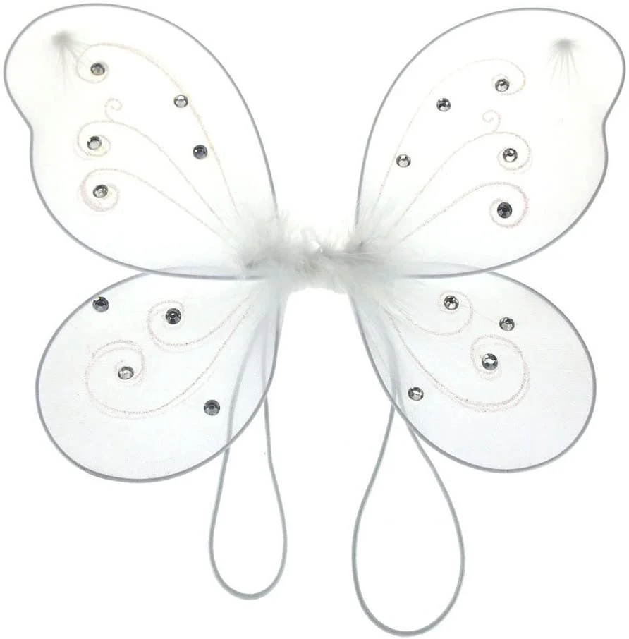 Organza Butterfly Fairy Wings w/ Rhinestone Glitters - Image 15