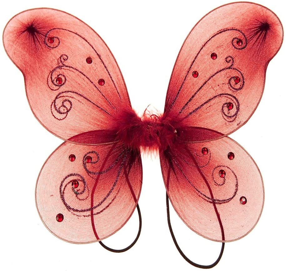 Organza Butterfly Fairy Wings w/ Rhinestone Glitters - Image 16