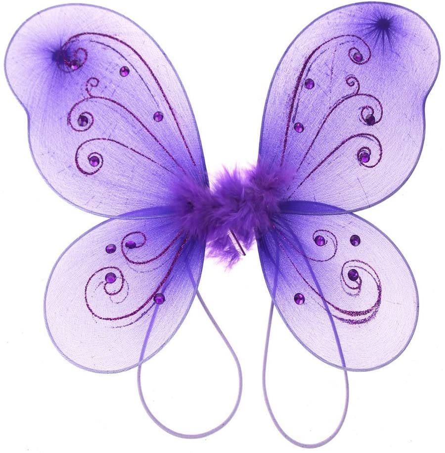 Organza Butterfly Fairy Wings w/ Rhinestone Glitters - Image 27