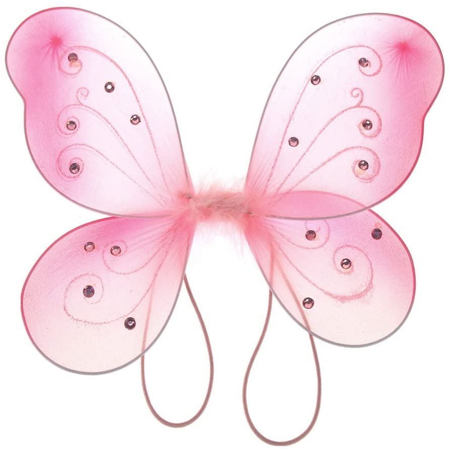 Organza Butterfly Fairy Wings w/ Rhinestone Glitters - Image 3
