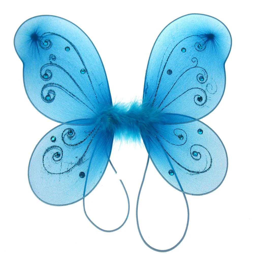 Organza Butterfly Fairy Wings w/ Rhinestone Glitters - Image 31