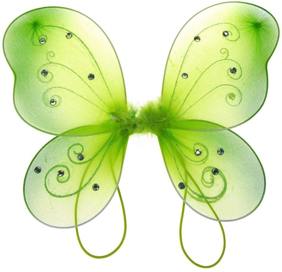 Organza Butterfly Fairy Wings w/ Rhinestone Glitters - Image 5