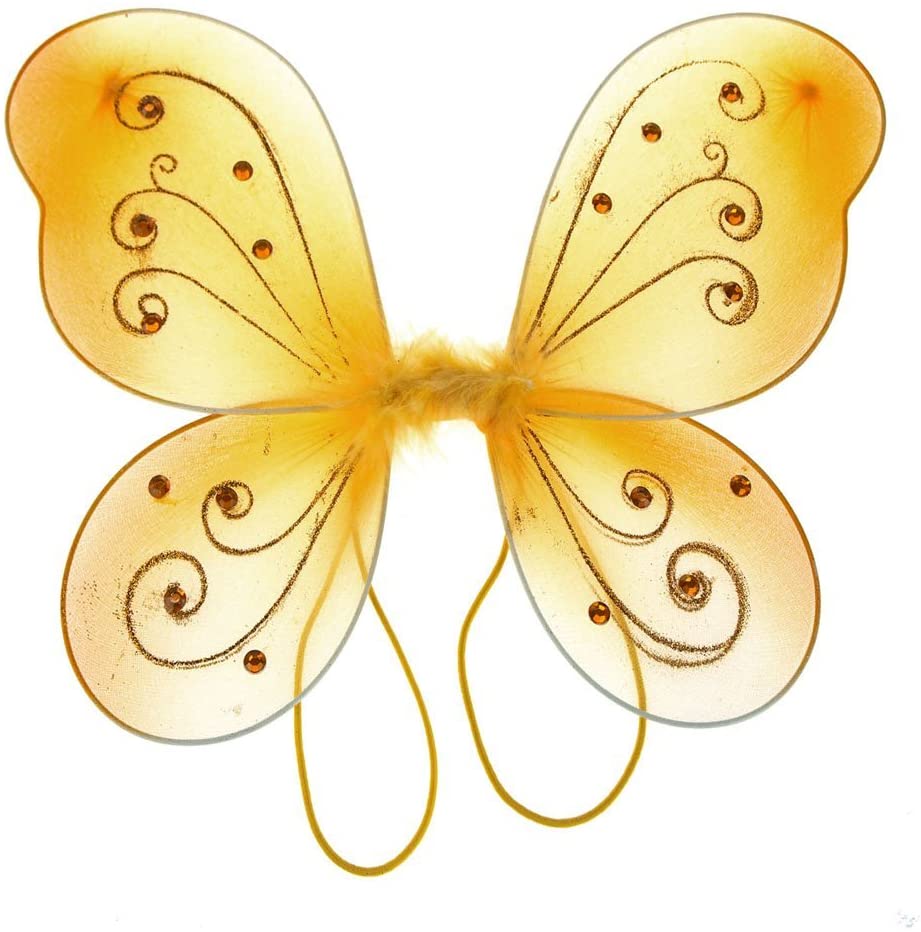 Organza Butterfly Fairy Wings w/ Rhinestone Glitters - Image 9