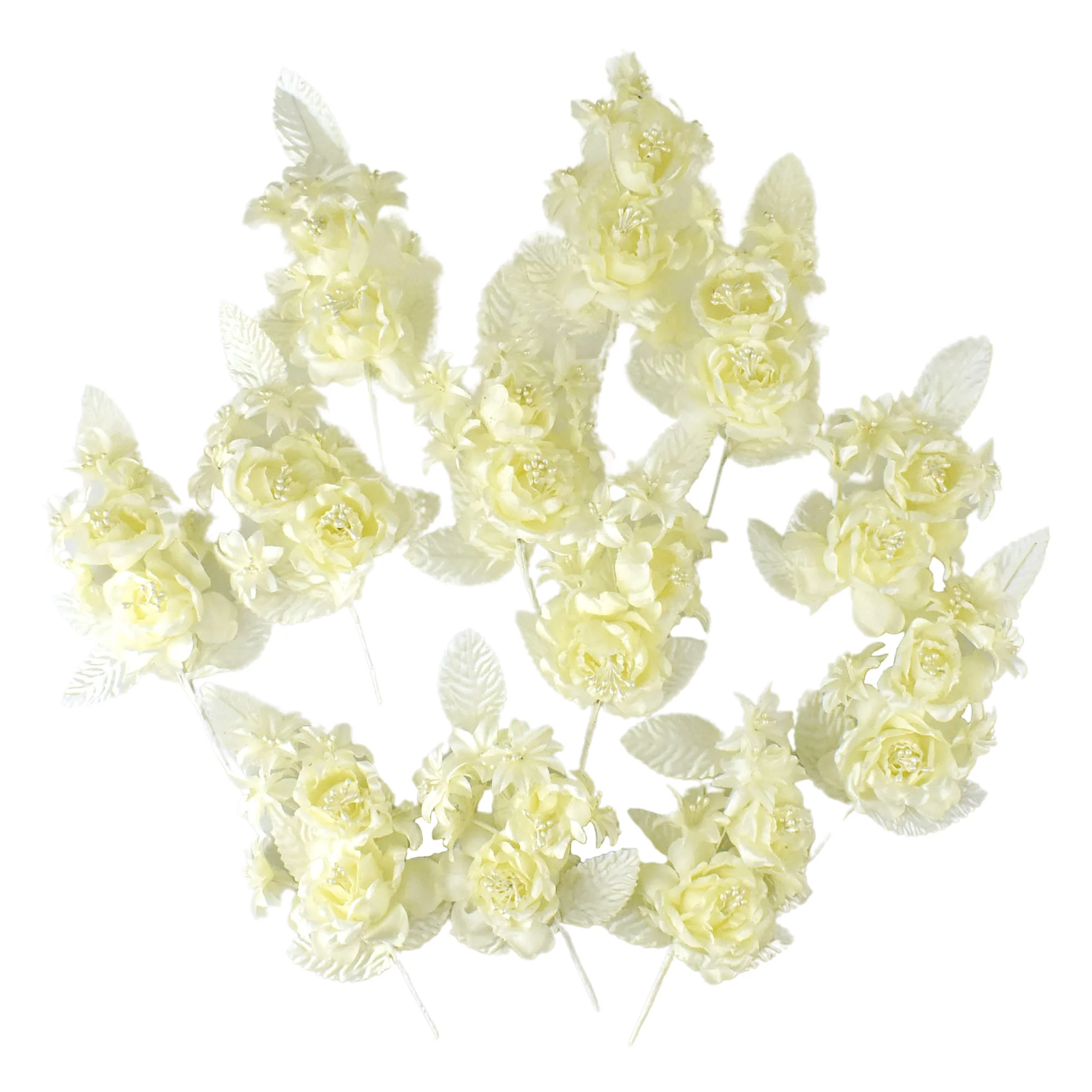 Organza Corsage Flowers, 6-inch, 12-count - Image 3