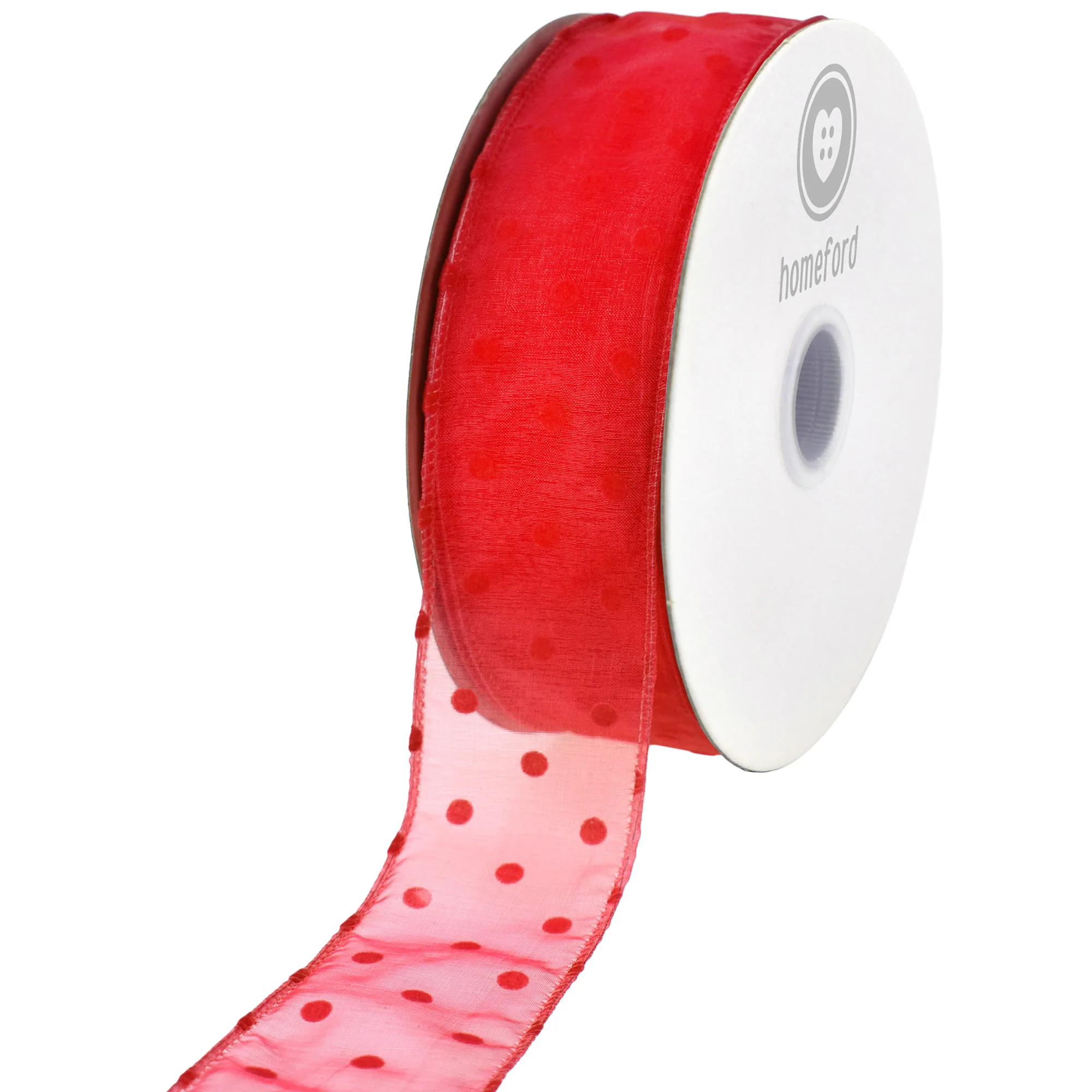 Organza Polka Dots Wired Ribbon, 2-Inch, 50-Yard - Image 26