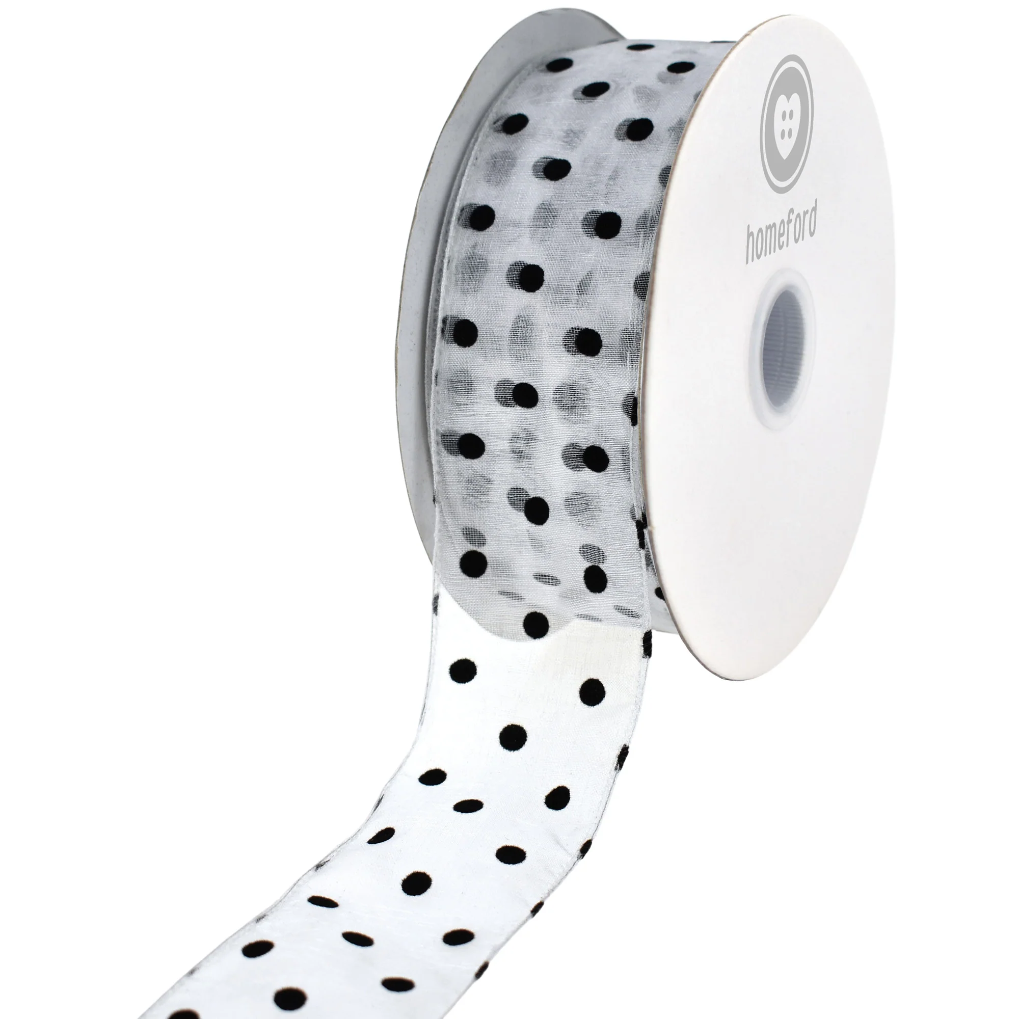 Organza Polka Dots Wired Ribbon, 2-Inch, 50-Yard - Image 29