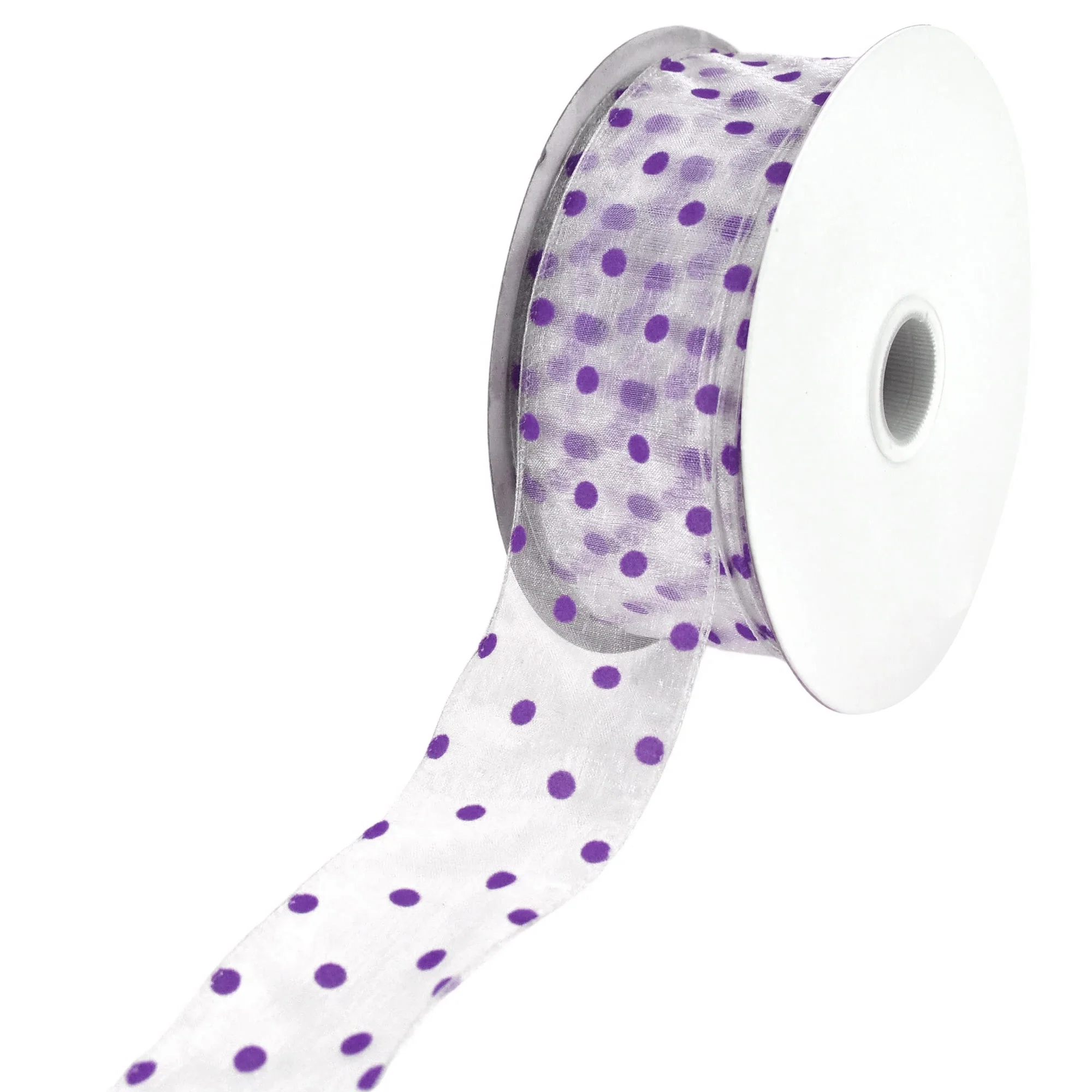 Organza Polka Dots Wired Ribbon, 2-Inch, 50-Yard - Image 30