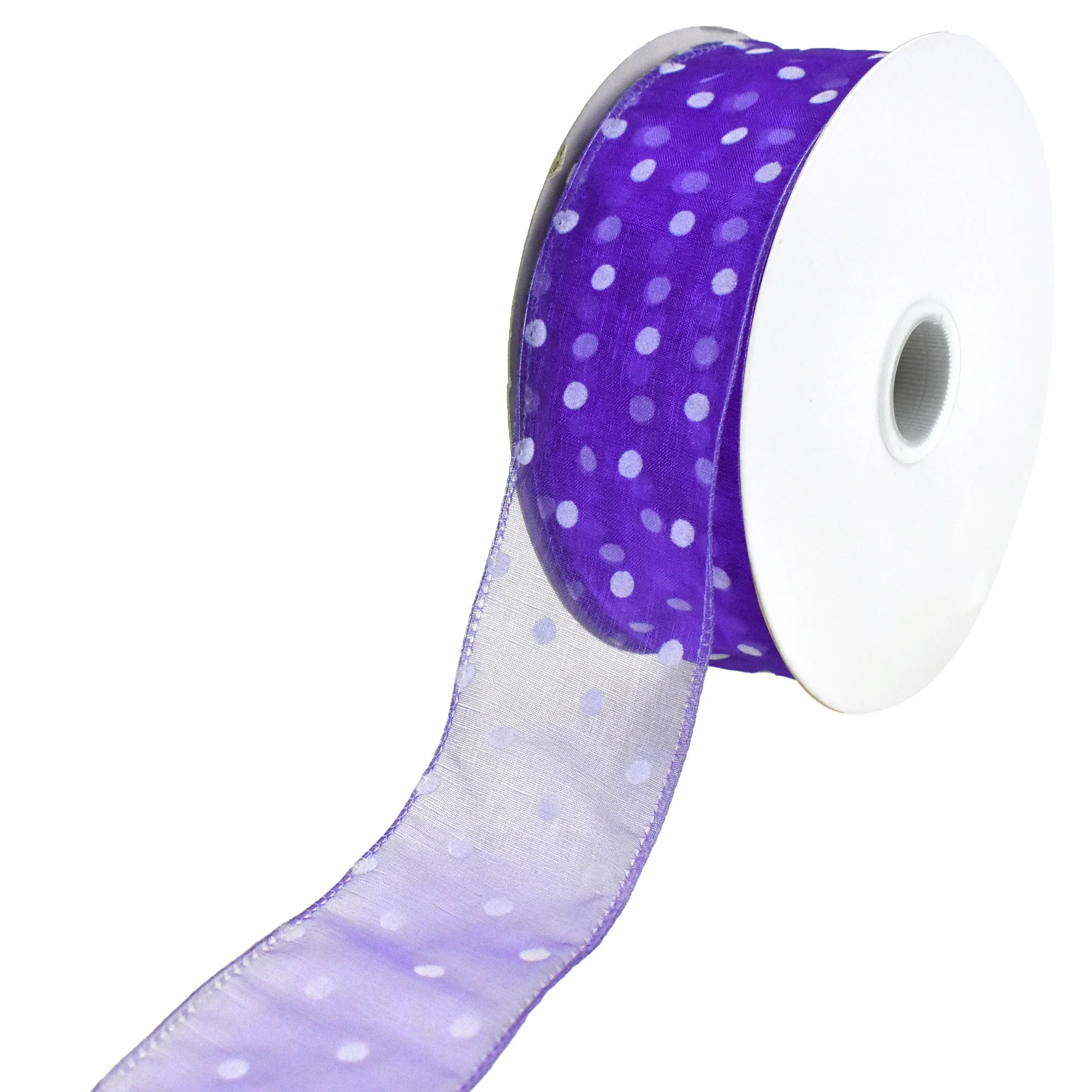 Organza Polka Dots Wired Ribbon, 2-Inch, 50-Yard - Image 9