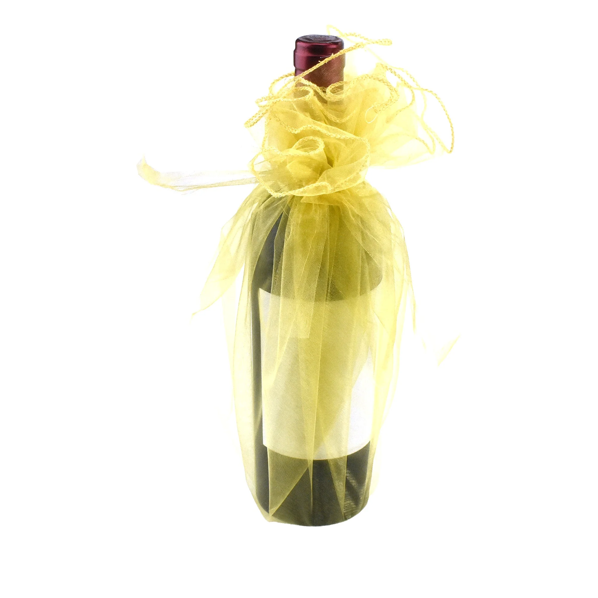 Organza Wine Bottle Wrap, 28-Inch, 6-Count - Image 2