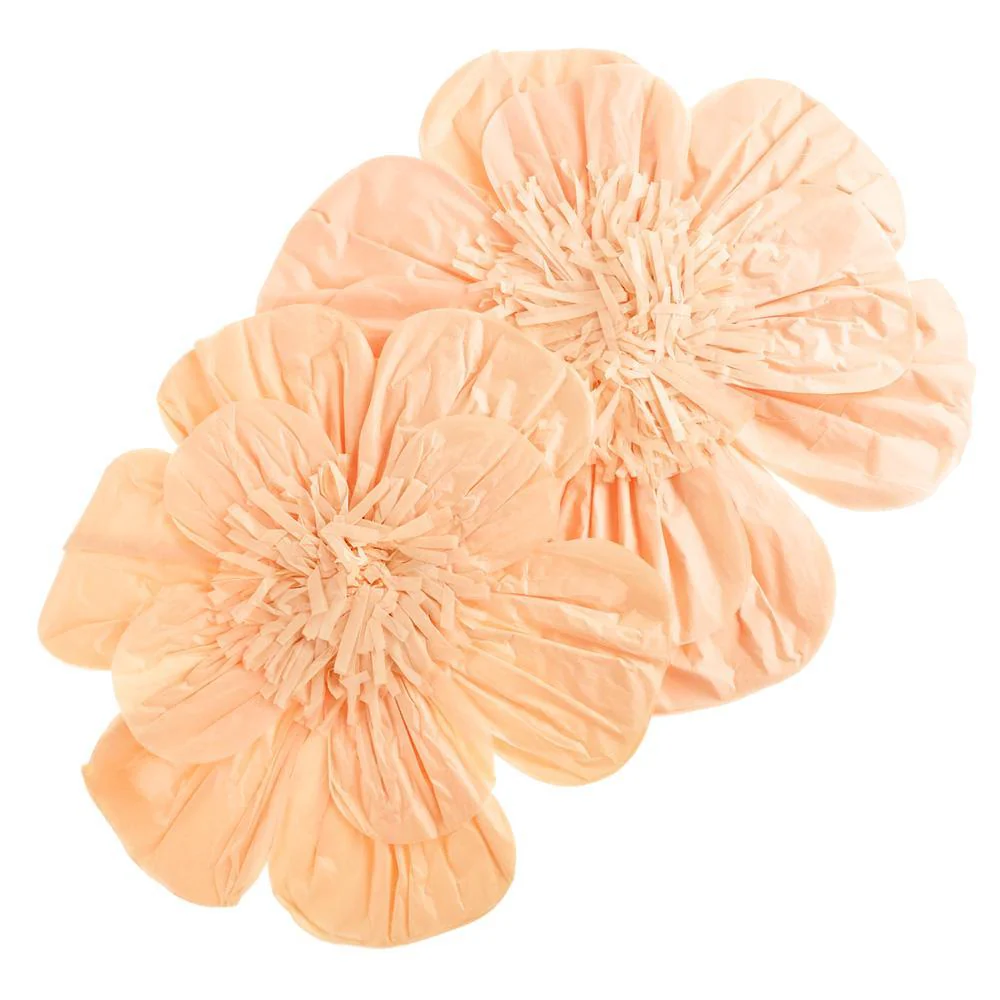 Paper Scalloped Magnolia Wall Flower, Assorted Sizes, 2-Piece - Image 10