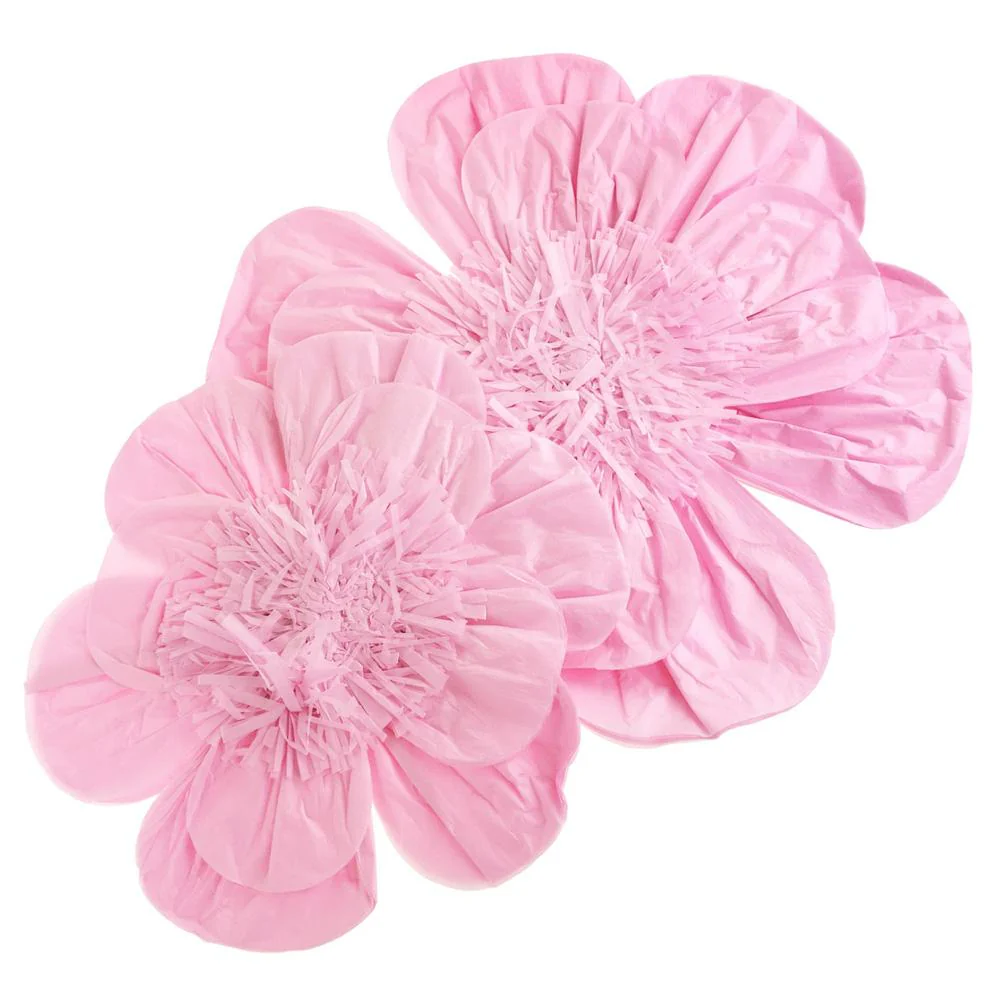 Paper Scalloped Magnolia Wall Flower, Assorted Sizes, 2-Piece - Image 11