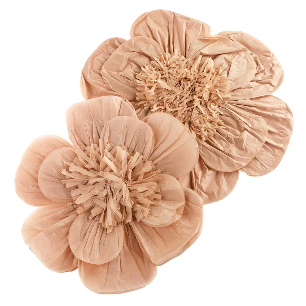 Paper Scalloped Magnolia Wall Flower, Assorted Sizes, 2-Piece - Image 13