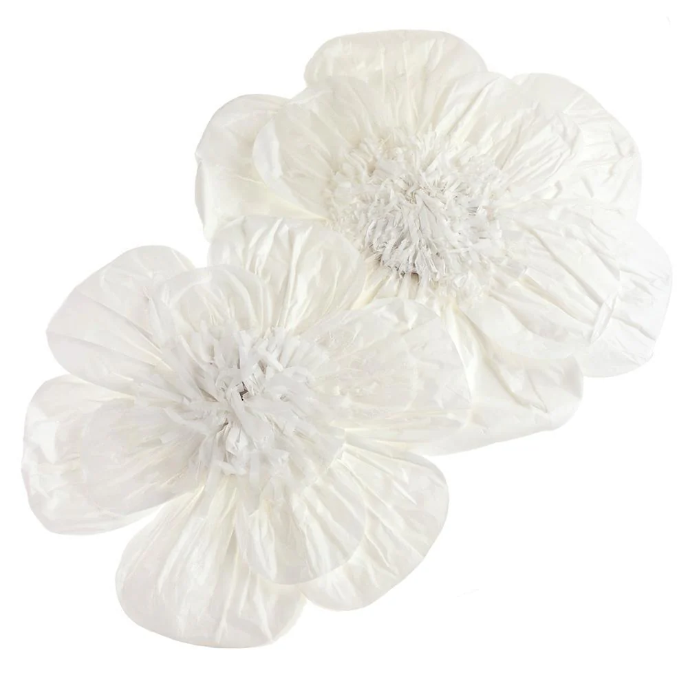 Paper Scalloped Magnolia Wall Flower, Assorted Sizes, 2-Piece - Image 14