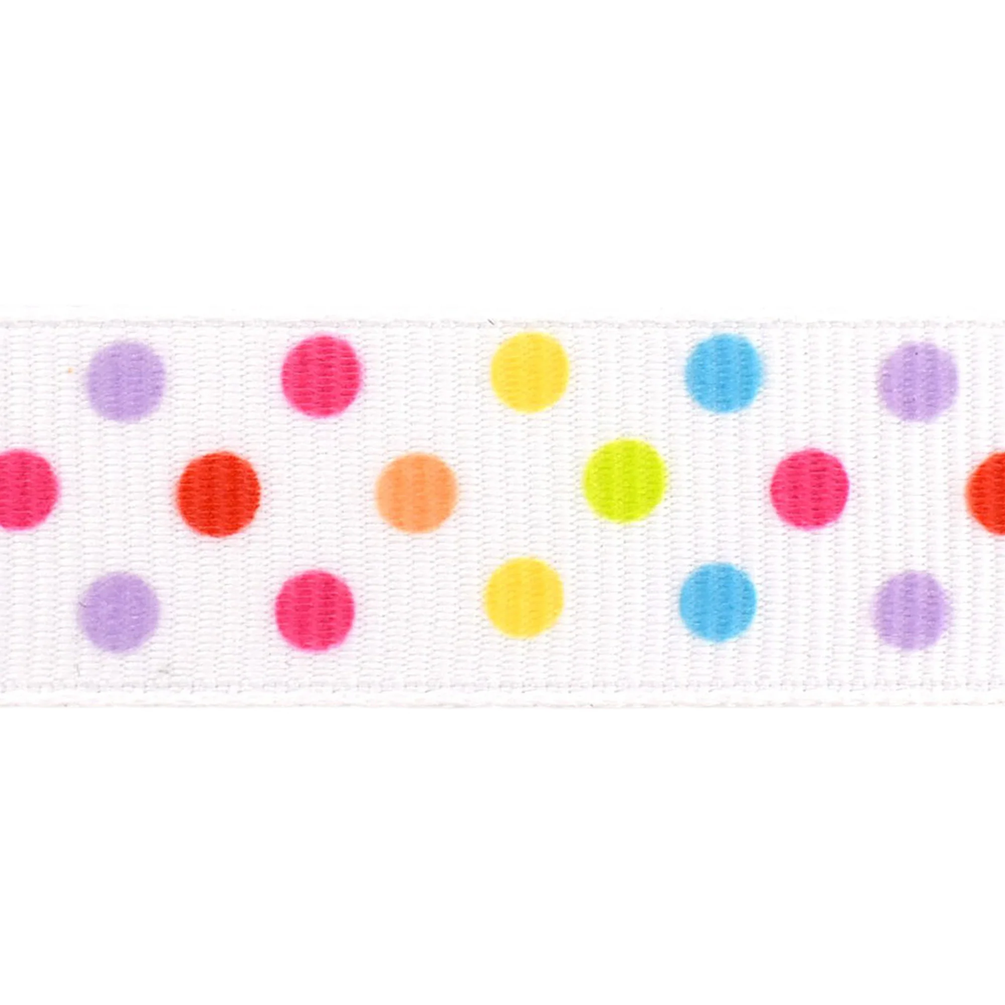 Pastel Rainbow Dots Satin Ribbon, 5/8-inch, 10-yard - Image 3