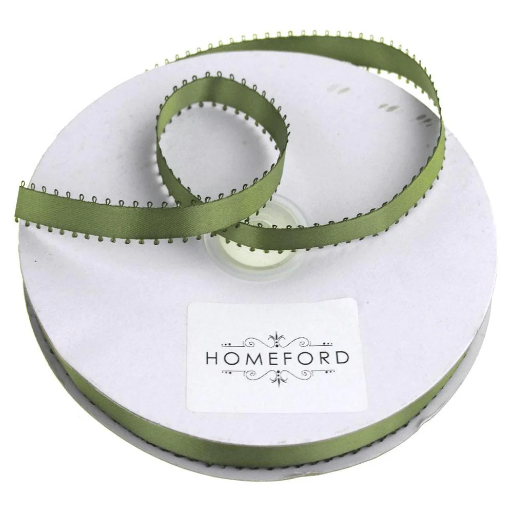 Picot Edge Double Face Satin Ribbon, 3/8-inch, 50-yard - Image 23