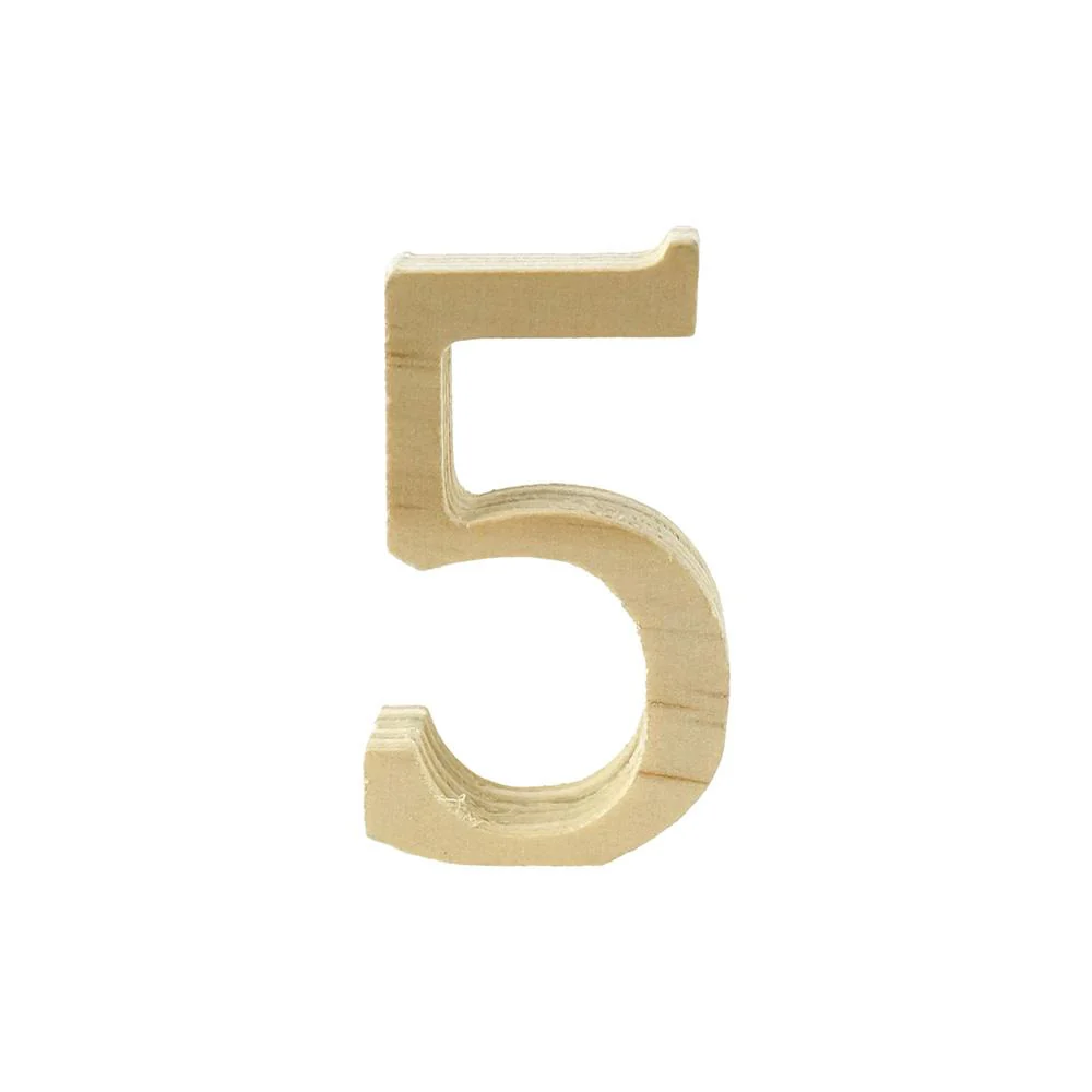 Pine Standing Wood Letters Numbers and Symbols, 2-inch, 3-count - Image 32