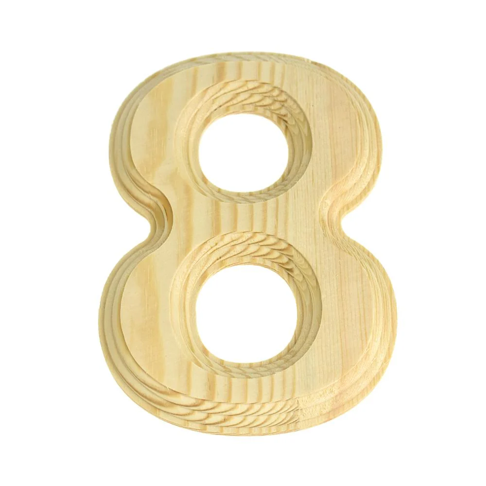 Pine Wood Beveled Wooden Letters and Numbers, 5-13/16-inch, Natural - Image 35
