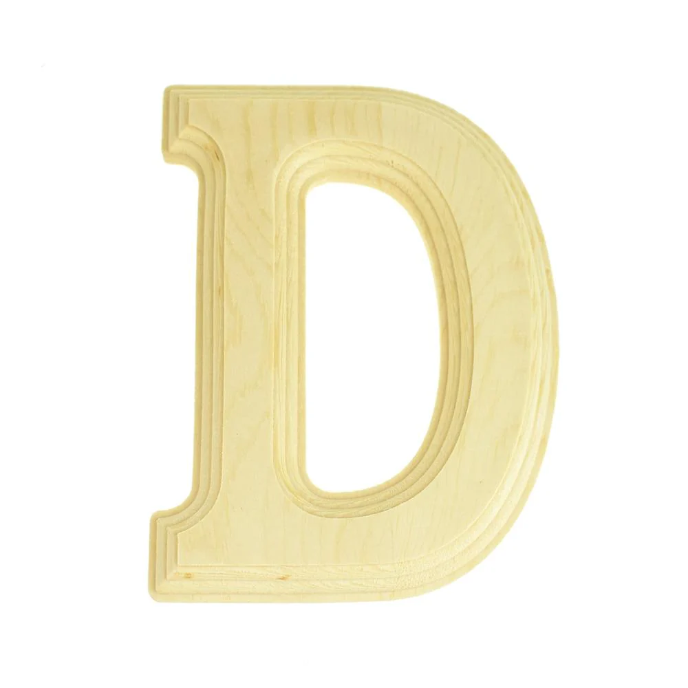 Pine Wood Beveled Wooden Letters and Numbers, 5-13/16-inch, Natural - Image 4