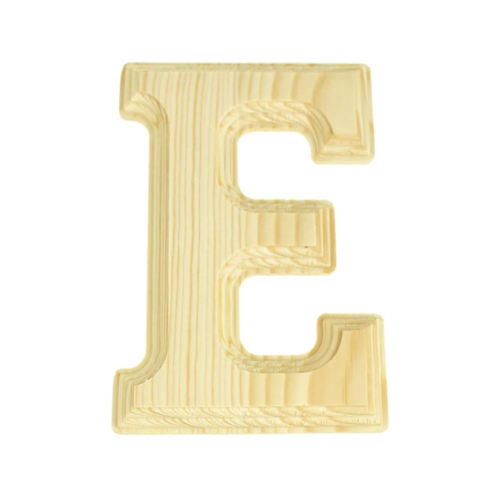 Pine Wood Beveled Wooden Letters and Numbers, 5-13/16-inch, Natural - Image 5