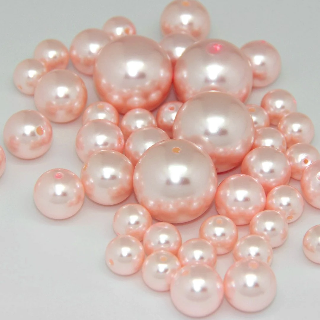 Assorted Plastic Pearl Beads, 14mm, 20mm, 30mm, 84-Piece - Image 10