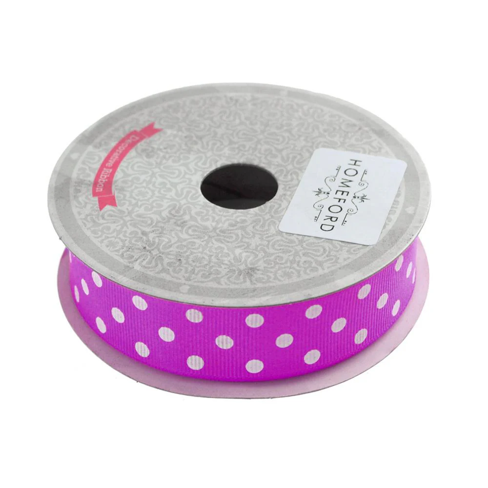 Polka Dot Grosgrain Ribbon, 7/8-Inch, 10 Yards - Image 4