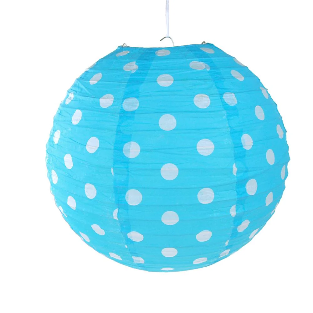 Polka Dot Hanging Paper Lanterns, 12-Inch - Image 2