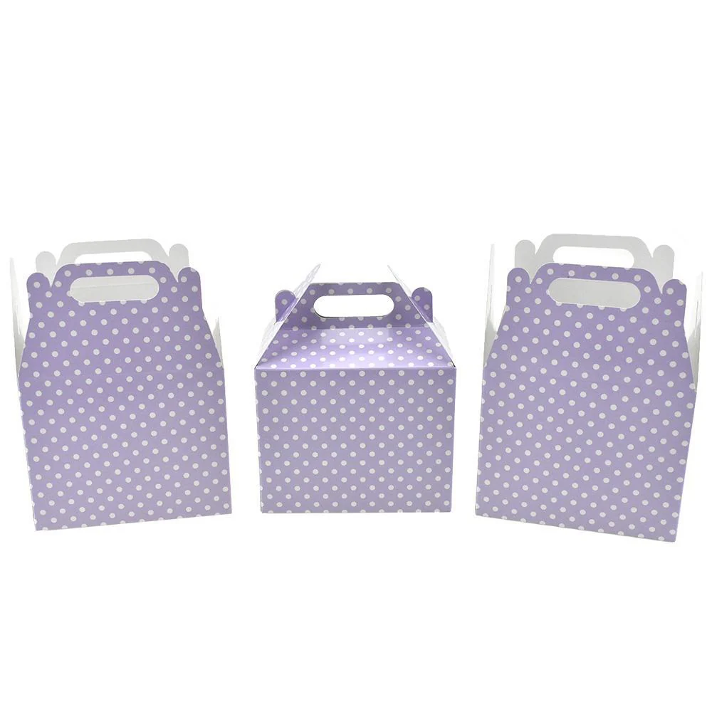 Polka Dot Patterned Party Favor Boxes, 4-3/4-Inch, 3-Count - Image 2