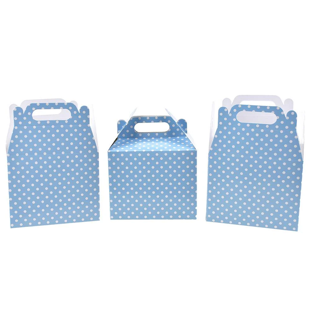 Polka Dot Patterned Party Favor Boxes, 4-3/4-Inch, 3-Count - Image 3