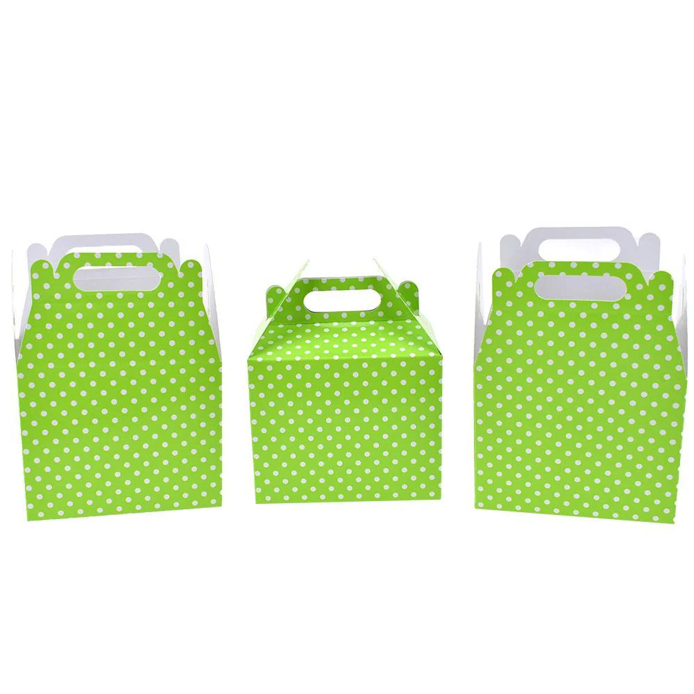 Polka Dot Patterned Party Favor Boxes, 4-3/4-Inch, 3-Count - Image 4