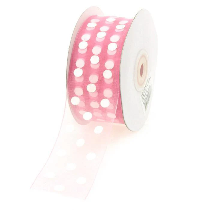 Polka Dot Organza Ribbon, 1-1/2-Inch, 25 Yards - Image 8