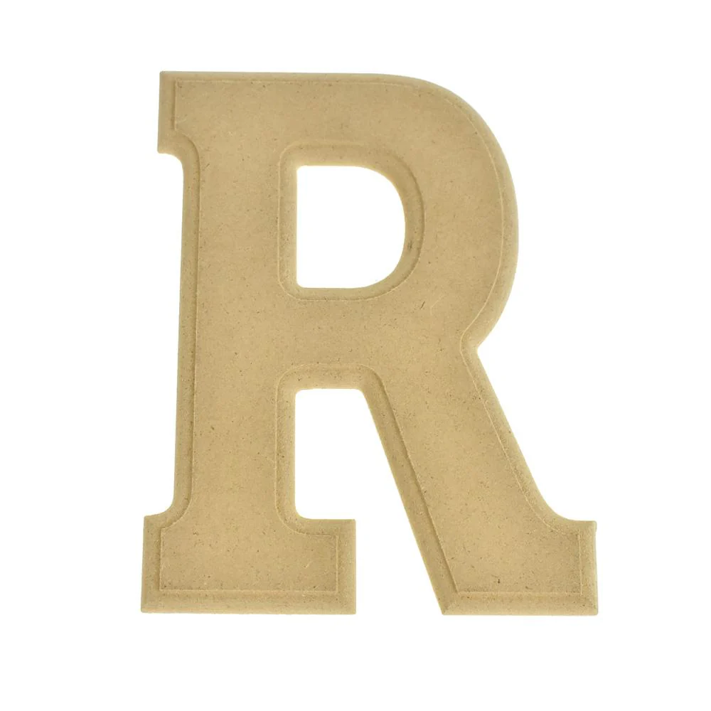 Pressed Board Beveled Wooden Letters and Numbers, 6-inch - Image 18