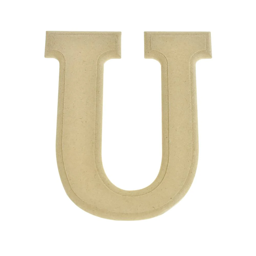 Pressed Board Beveled Wooden Letters and Numbers, 6-inch - Image 21