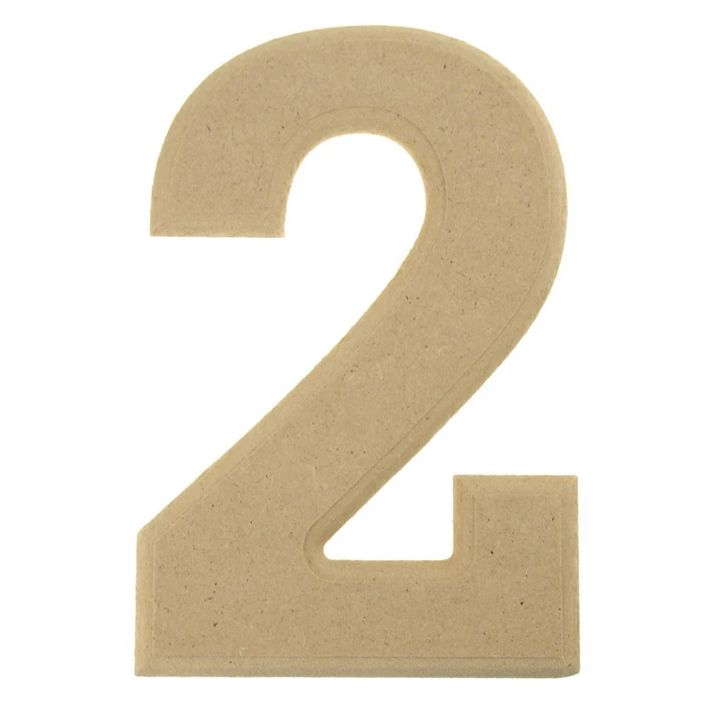Pressed Board Beveled Wooden Letters and Numbers, 6-inch - Image 29