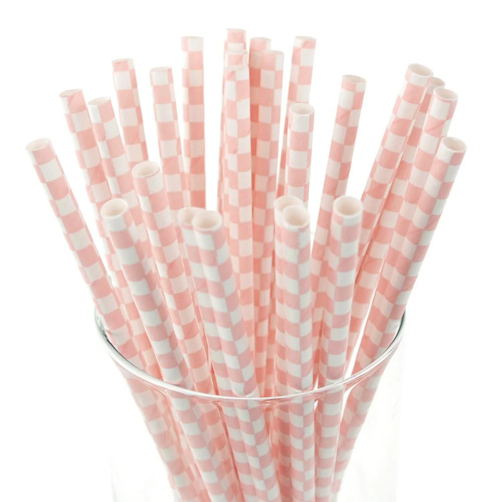 Race Car Checkered Paper Straws, 7-3/4-Inch, 25-Piece - Image 5